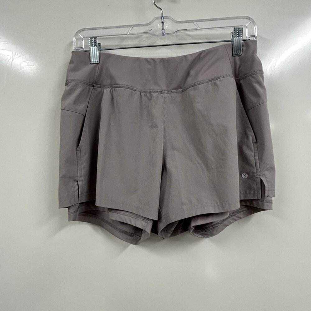 Layer 8 Shorts Medium Gray Athletic Running Workout Short Activewear Athleisure